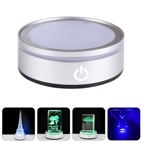 lamp holders & bases round led light base crystal display show stand with sensitive touch switch
lamp holders & bases round led light base crystal display show stand with sensitive touch switch