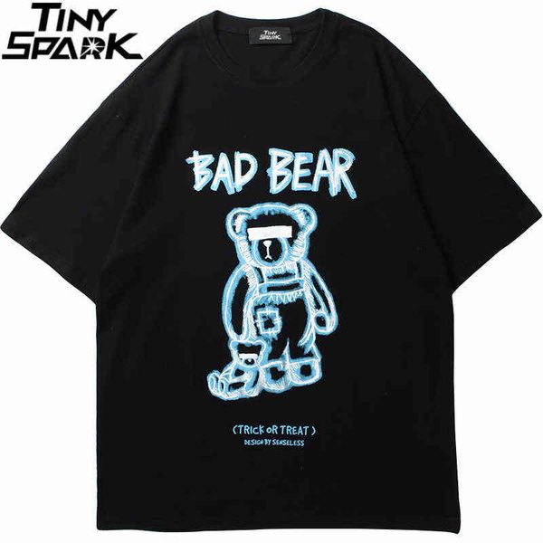 2021 men hip hop streetwear t shirt harajuku funny bear printed t-shirt cotton loose short sleeve tees spring summer tshirt g1217, White;black
2021 men hip hop streetwear t shirt harajuku funny bear printed t-shirt cotton loose short sleeve tees spring summer tshirt g1217, White;black