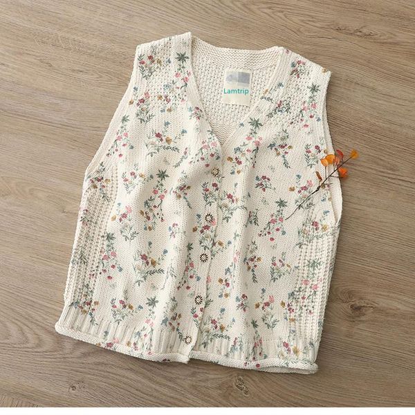 women's vests lamtrip rustic flowers pattern v-neck single breasted sleeveless knitted tank vest 2021 spring, Black;white
women's vests lamtrip rustic flowers pattern v-neck single breasted sleeveless knitted tank vest 2021 spring, Black;white