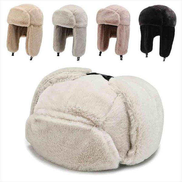 winter cycling ski hat warm earmuffs thicken plush ear-flapped hat for men and women faux fur windproof cap russian bomber, Blue;gray
winter cycling ski hat warm earmuffs thicken plush ear-flapped hat for men and women faux fur windproof cap russian bomber, Blue;gray