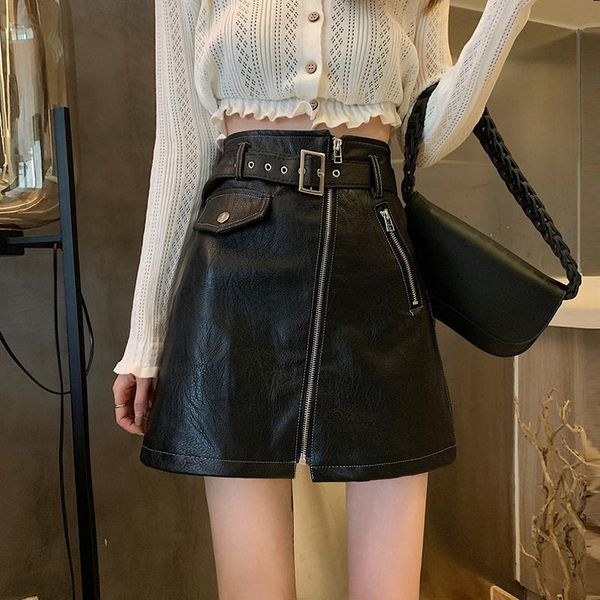 skirts zipper leather skirt design sense half-length female spring and autumn 2021 small short high waist bag hip, Black
skirts zipper leather skirt design sense half-length female spring and autumn 2021 small short high waist bag hip, Black