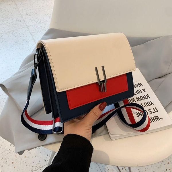 evening bags stitching color women's shoulder 2021 hit pu leather casual female squar bag summer trend young ladies messenger bolsa
evening bags stitching color women's shoulder 2021 hit pu leather casual female squar bag summer trend young ladies messenger bolsa