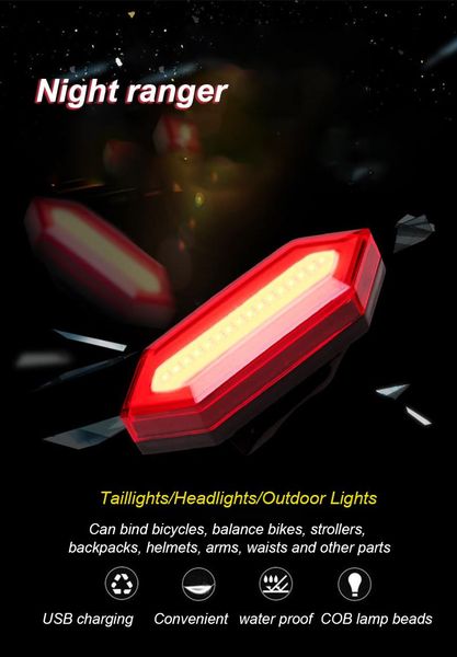 bike lights taillight waterproof riding rear light cob usb rechargeable mountain cycling tail-lamp warning lamp accessories
bike lights taillight waterproof riding rear light cob usb rechargeable mountain cycling tail-lamp warning lamp accessories