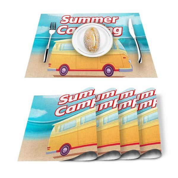table runner 4/6pcs summer sea beach yellow car kitchen placemat set dining mats cotton linen pad bowl cup mat home decor
table runner 4/6pcs summer sea beach yellow car kitchen placemat set dining mats cotton linen pad bowl cup mat home decor