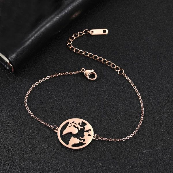 charm bracelets fashion titanium steel bracelet for women map chain link braclet adjustable valentine's day gift girlfriend pulseira jo, Golden;silver
charm bracelets fashion titanium steel bracelet for women map chain link braclet adjustable valentine's day gift girlfriend pulseira jo, Golden;silver