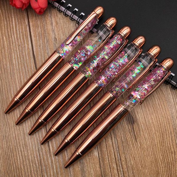 ballpoint pens rose gold retractable pen medium point black ink office supplies gift set dynamic liquid sequins metal ball, Blue;orange
ballpoint pens rose gold retractable pen medium point black ink office supplies gift set dynamic liquid sequins metal ball, Blue;orange