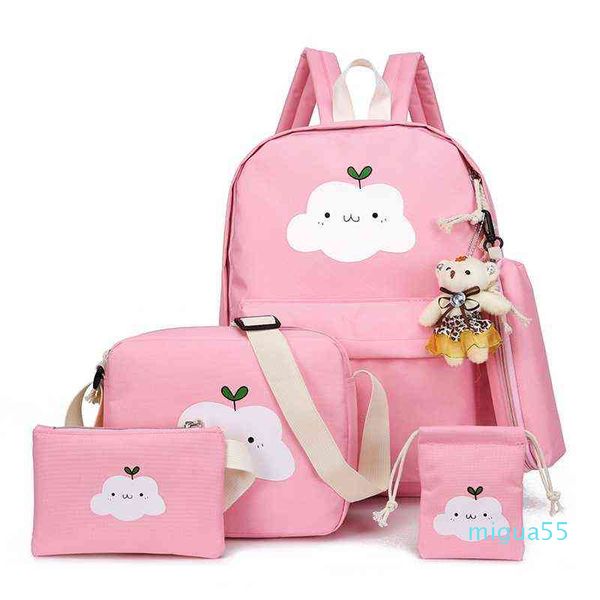 backpack style 5 stks/set mode rugzak student schooltas casual kinderen reistas leuke cloud printing 
backpack style 5 stks/set mode rugzak student schooltas casual kinderen reistas leuke cloud printing