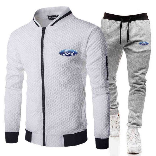 2021 fashion sports ford brand printing zipper shirt + trousers suit men's clothing slim sportswear 2-piece set g1217, Gray
2021 fashion sports ford brand printing zipper shirt + trousers suit men's clothing slim sportswear 2-piece set g1217, Gray