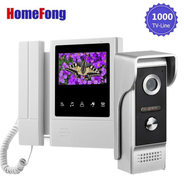 homefong 4.3 inch home intercom wired video door phone doorbell camera two-way audio system unlock ip65 ir day night vision
homefong 4.3 inch home intercom wired video door phone doorbell camera two-way audio system unlock ip65 ir day night vision