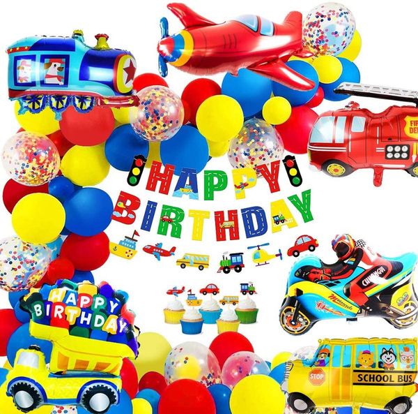 birthday decoration for boys happy birthday banner cars school bus train fire truck motorcycle plane balloons transport vehicles
birthday decoration for boys happy birthday banner cars school bus train fire truck motorcycle plane balloons transport vehicles