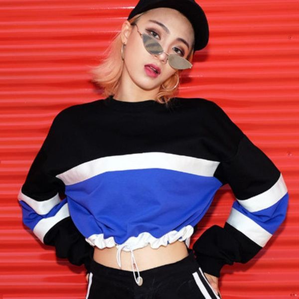 patchwork sweatshirt women fashion summer autumn short pullover color block hip hop streetwear clothes women hh103, Black
patchwork sweatshirt women fashion summer autumn short pullover color block hip hop streetwear clothes women hh103, Black