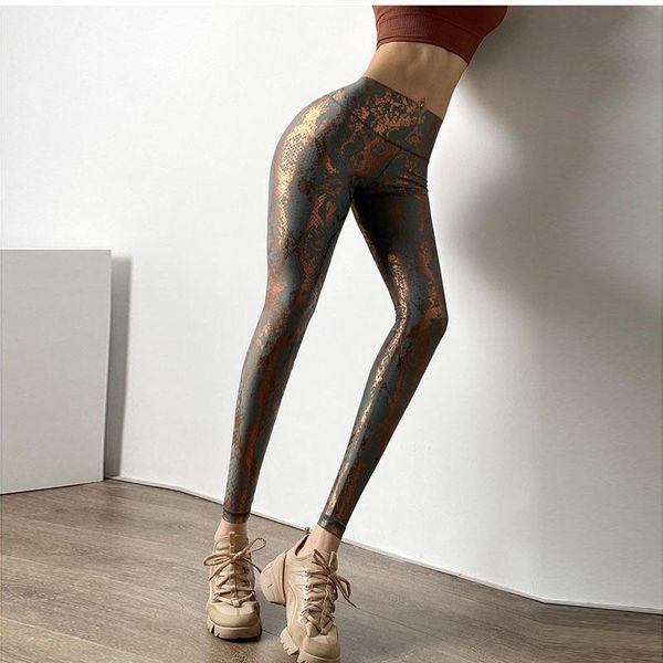 women's leggings elastic gilded pants snake print skin peach hip fitness high waist booty lifting workout female gothic legging qwz7, Black
women's leggings elastic gilded pants snake print skin peach hip fitness high waist booty lifting workout female gothic legging qwz7, Black