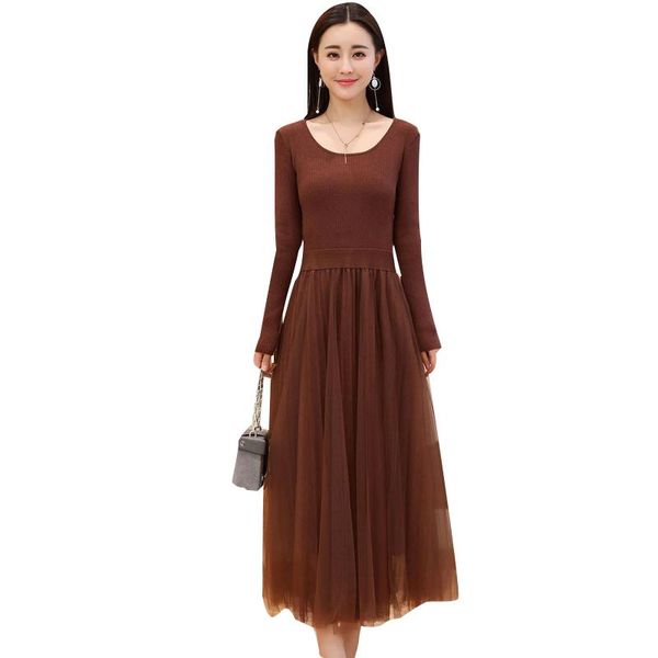 casual dresses fashion elegant loose a-mesh splicing solid color o-neck a-line dress summer korean ss1022, Black;gray
casual dresses fashion elegant loose a-mesh splicing solid color o-neck a-line dress summer korean ss1022, Black;gray