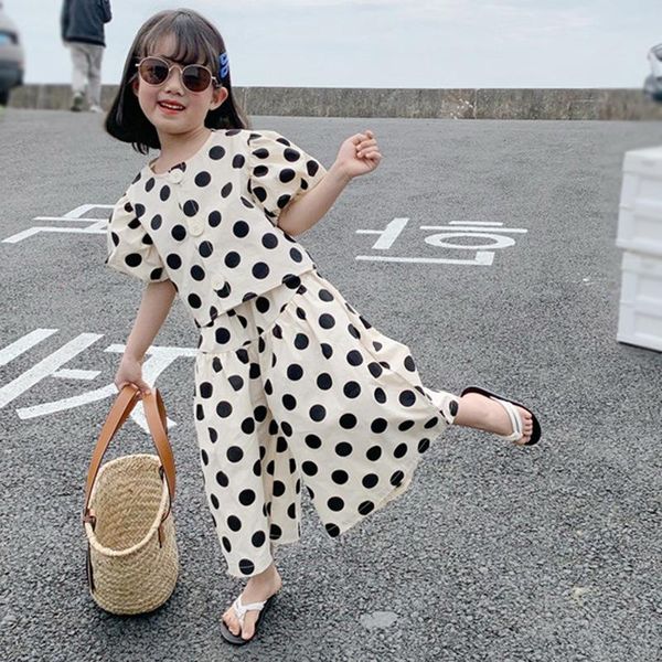 clothing sets 2021 summer girls set children's polka dot suit girl kids shirt +pants two-piece 3-8t children korean outfits, White
clothing sets 2021 summer girls set children's polka dot suit girl kids shirt +pants two-piece 3-8t children korean outfits, White