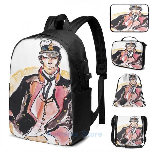 backpack funny graphic print corto maltese in the armchair usb charge men school bags women bag travel laptop 
backpack funny graphic print corto maltese in the armchair usb charge men school bags women bag travel laptop