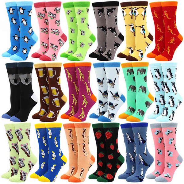 women happy funny socks print art cute spring animal penguin kangaroo koala parrot cotton fashion harajuku colorful, Black;white
women happy funny socks print art cute spring animal penguin kangaroo koala parrot cotton fashion harajuku colorful, Black;white