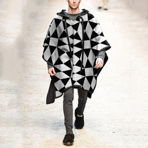 men's wool & blends brand design coats and jackets 2021 fashion male cloak shawl hedging woolen cloth coat overcoat for men, Black
men's wool & blends brand design coats and jackets 2021 fashion male cloak shawl hedging woolen cloth coat overcoat for men, Black