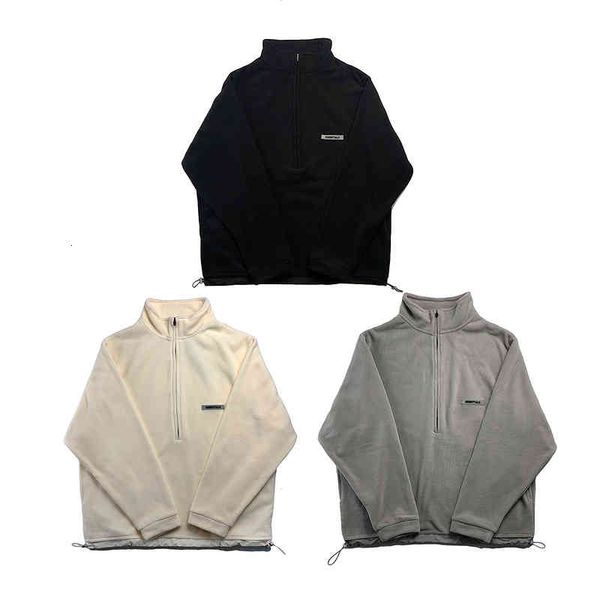 men's hoodies & sweatshirts essentials solid winter half zip fleece warm oversized plus velet pullover hooded thicken female hoody ssf, Black
men's hoodies & sweatshirts essentials solid winter half zip fleece warm oversized plus velet pullover hooded thicken female hoody ssf, Black