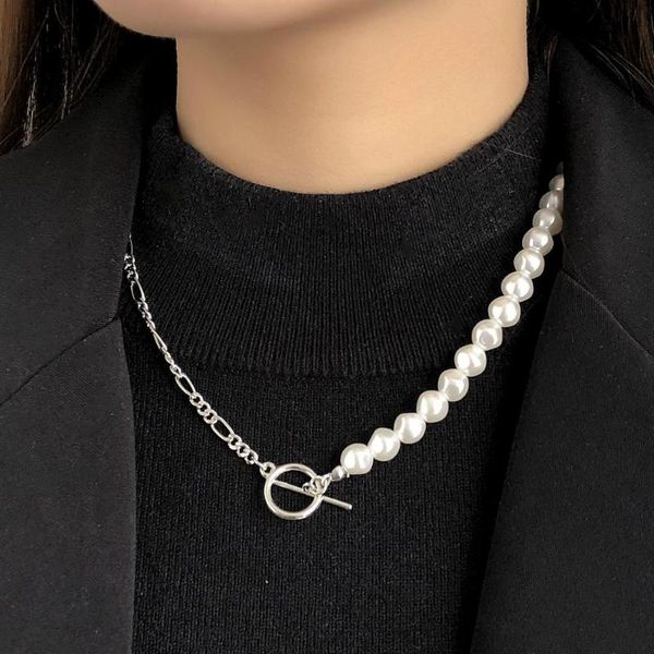 bohemain handmade luxury imitation irregular pearl choker asymmetry chain ot chocker necklace for women jewelry collier, Golden;silver
bohemain handmade luxury imitation irregular pearl choker asymmetry chain ot chocker necklace for women jewelry collier, Golden;silver