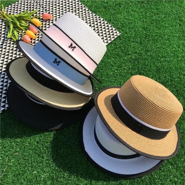 wide brim hats for women women's sun hat female summer m letter straw visor caps ladies beach, Blue;gray
wide brim hats for women women's sun hat female summer m letter straw visor caps ladies beach, Blue;gray