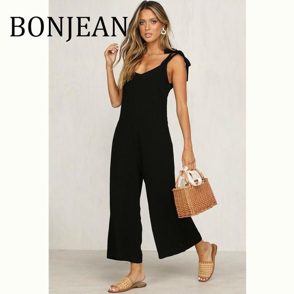 women's jumpsuits & rompers bonjean strap 2021 summer clothing ankle-length pants ladies black loose bodysuit bj864, Black;white
women's jumpsuits & rompers bonjean strap 2021 summer clothing ankle-length pants ladies black loose bodysuit bj864, Black;white