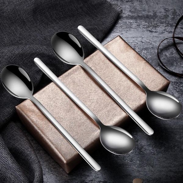 long handled stainless steel soup spoons ice cream dessert coffee spoon for picnic kitchen accessories
long handled stainless steel soup spoons ice cream dessert coffee spoon for picnic kitchen accessories