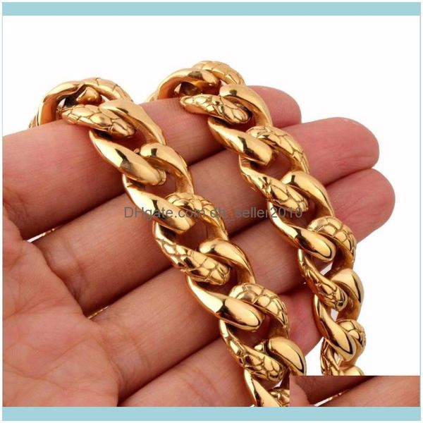 necklaces & pendants jewelry14mm cool gold stainless steel cuban curb chain carved pattern punk vintage jewelry mens womens brace, Silver
necklaces & pendants jewelry14mm cool gold stainless steel cuban curb chain carved pattern punk vintage jewelry mens womens brace, Silver