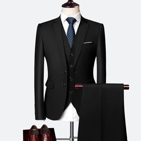 men's suits & blazers jacket + pant vest / 2021 men business slim sets wedding dress three-piece suit coat trousers waistcoat, White;black
men's suits & blazers jacket + pant vest / 2021 men business slim sets wedding dress three-piece suit coat trousers waistcoat, White;black