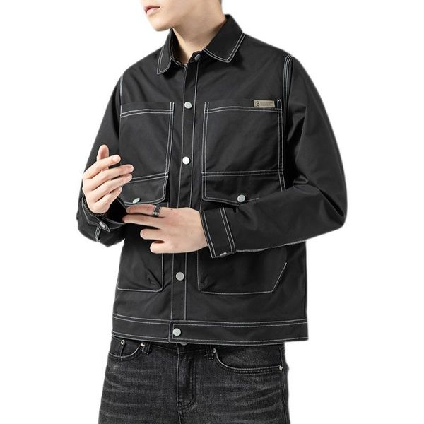 men's jackets japanese loose multi-pocket lapel jacket 2021 spring and autumn korean casual slim-fit mens fashion, Black;brown
men's jackets japanese loose multi-pocket lapel jacket 2021 spring and autumn korean casual slim-fit mens fashion, Black;brown