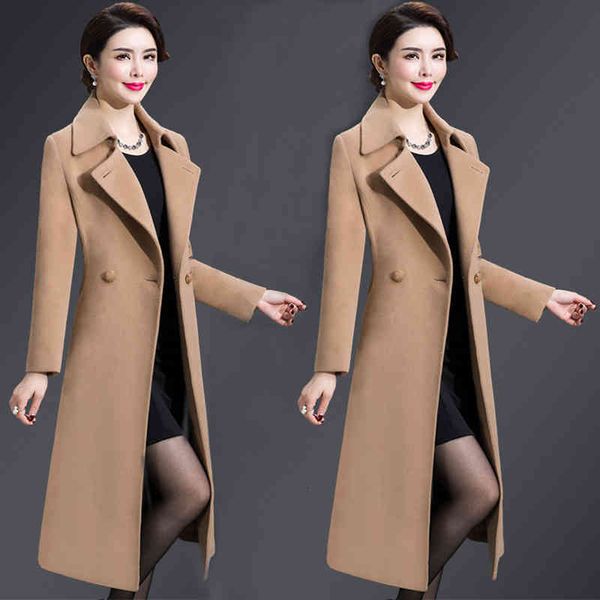 women's wool & blends winter jackets coats female long overcoat belt coat turn-down collar solid color pockets parkas s5aw, Black
women's wool & blends winter jackets coats female long overcoat belt coat turn-down collar solid color pockets parkas s5aw, Black