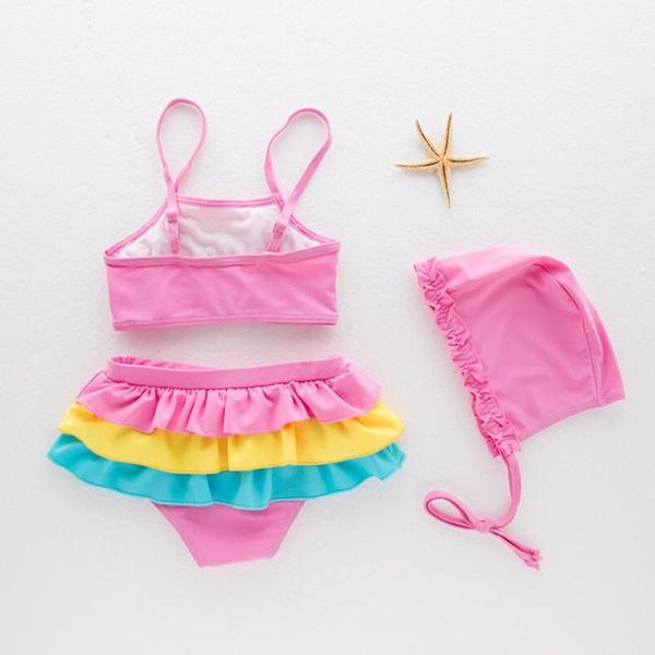 summer baby girls two pieces bikini swimwear ruffles rainbow floral swimming suit children swimwear with hat for girls, Black
summer baby girls two pieces bikini swimwear ruffles rainbow floral swimming suit children swimwear with hat for girls, Black