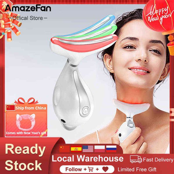 face care devices steameramazefan facial neck massager 3 colors led pn therapy lifting wrinkle removal beauty device reduce double chin skin
face care devices steameramazefan facial neck massager 3 colors led pn therapy lifting wrinkle removal beauty device reduce double chin skin