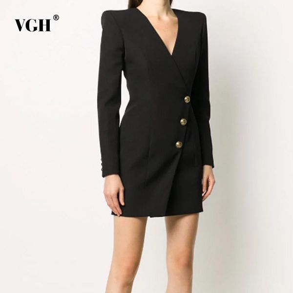 casual dresses vgh black elegant slim patchwork button mini dress females v neck long sleeve high-waisted korean fashion for women 2021, Black;gray
casual dresses vgh black elegant slim patchwork button mini dress females v neck long sleeve high-waisted korean fashion for women 2021, Black;gray