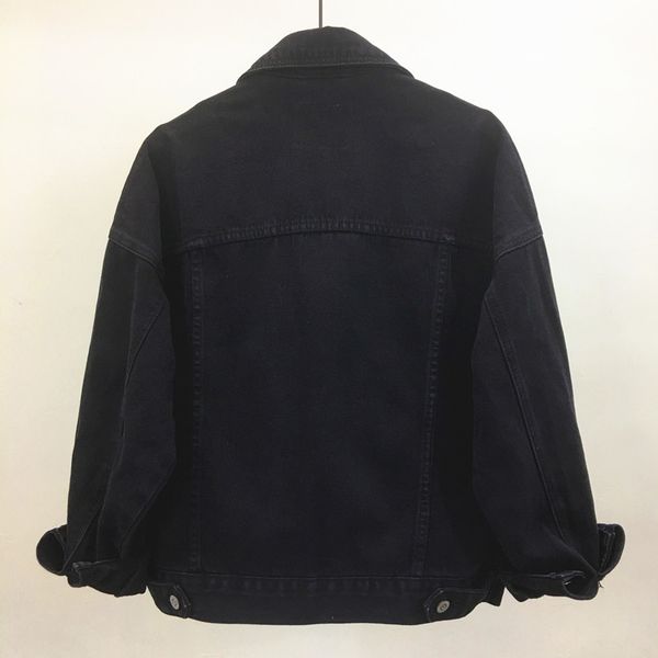 autumn wash black denim jacket women korean fashion long sleeve single breasted casual loose short jeans coat female streetwear smd4, Black;brown
autumn wash black denim jacket women korean fashion long sleeve single breasted casual loose short jeans coat female streetwear smd4, Black;brown