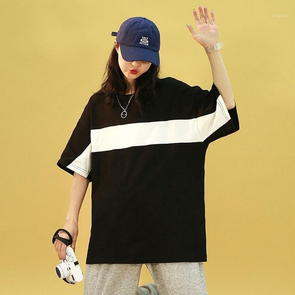 women's t-shirt legible 2021 summer casual t shirt woman loose female patchwork womens tee 5xl, White
women's t-shirt legible 2021 summer casual t shirt woman loose female patchwork womens tee 5xl, White