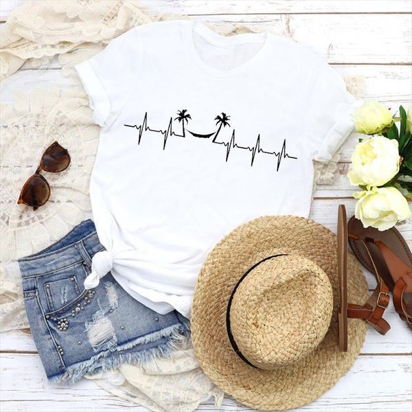 graphic beach tree printing women t shirts summer fashion short sleeve print tees clothing female shirt womens, White
graphic beach tree printing women t shirts summer fashion short sleeve print tees clothing female shirt womens, White