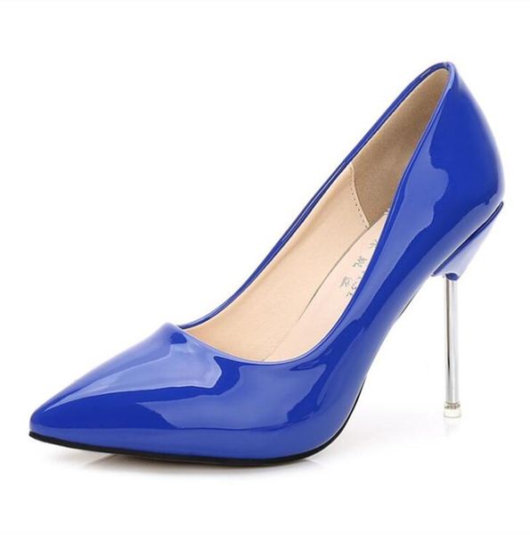 dress shoes women 10cm high heels black blue pointed toe pumps rubber bottoms wedding size 35-44
dress shoes women 10cm high heels black blue pointed toe pumps rubber bottoms wedding size 35-44