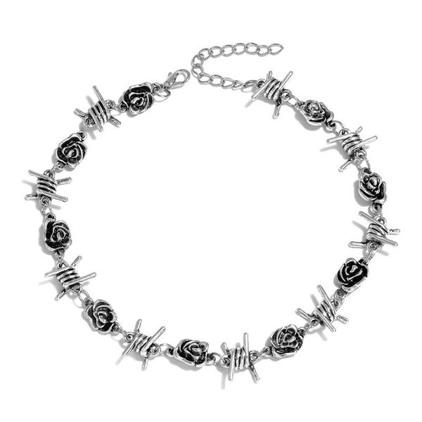 pendant necklaces gothic antique thorns choker necklace for women fashion flower female cool gift neck jewelry accessories, Silver
pendant necklaces gothic antique thorns choker necklace for women fashion flower female cool gift neck jewelry accessories, Silver