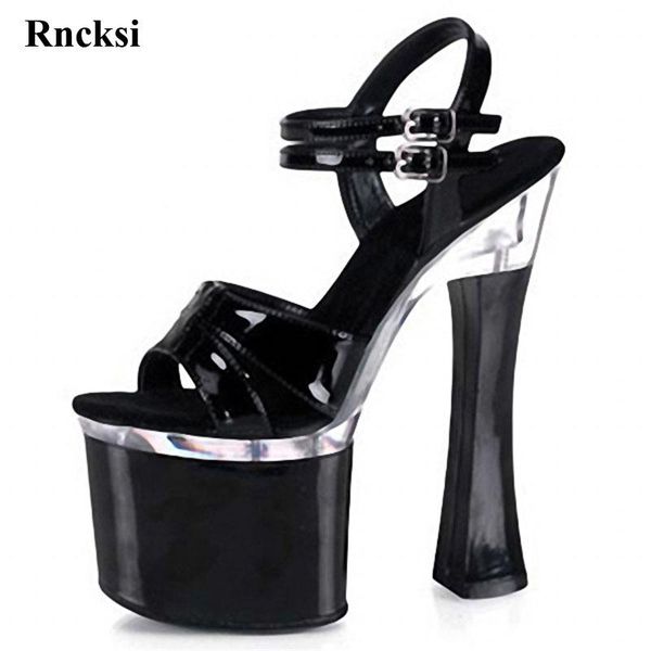 sandals rncksi fashion square heels and princess shoes comfortable with patform 18cm high dance, Black
sandals rncksi fashion square heels and princess shoes comfortable with patform 18cm high dance, Black