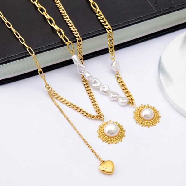 chains 316l stainless steel irregular pearl sun flower heart pendant charm chain choker necklace for women fashion fine jewelry san768, Silver
chains 316l stainless steel irregular pearl sun flower heart pendant charm chain choker necklace for women fashion fine jewelry san768, Silver