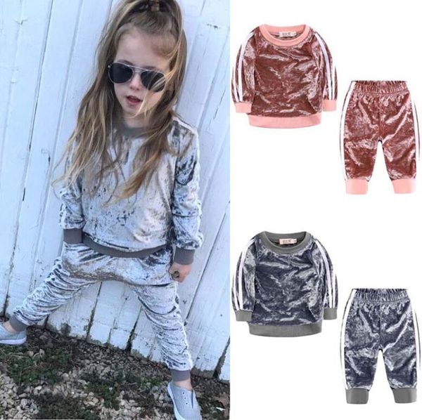 brand baby girls clothes gold velvet long sleeve suit boys clothing set kids toddler winter clothes kid fall outfits, White
brand baby girls clothes gold velvet long sleeve suit boys clothing set kids toddler winter clothes kid fall outfits, White