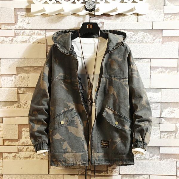 men's jackets spring and autumn jacket casual fashion retro camouflage hooded plus size coat, Black;brown
men's jackets spring and autumn jacket casual fashion retro camouflage hooded plus size coat, Black;brown