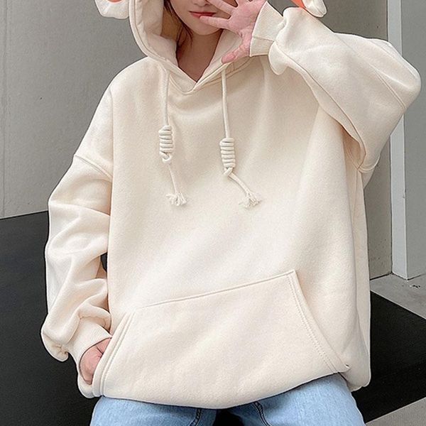 women's hoodies & sweatshirts 2021 autumn winter women kawaii ears fashion hoody casual solid color warm sweatshirt pullovers for ladie, Black
women's hoodies & sweatshirts 2021 autumn winter women kawaii ears fashion hoody casual solid color warm sweatshirt pullovers for ladie, Black