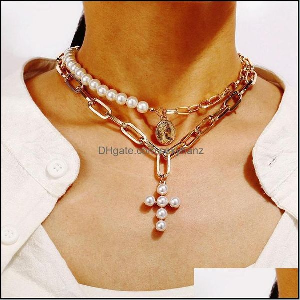 & pendants jewelry modyle luxury design pearls choker necklace female cross pendant necklaces for women gold color fashion coin jewelry1 dro, Silver
& pendants jewelry modyle luxury design pearls choker necklace female cross pendant necklaces for women gold color fashion coin jewelry1 dro, Silver