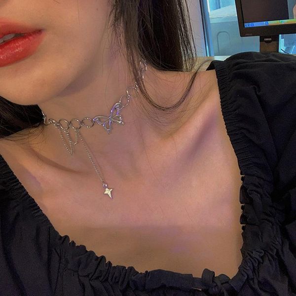 chokers sncsdk 2021 temperament kpop butterfly women's necklace cold wind hip hop cool pendant clavicle chain trend fashion jewelry, Golden;silver
chokers sncsdk 2021 temperament kpop butterfly women's necklace cold wind hip hop cool pendant clavicle chain trend fashion jewelry, Golden;silver