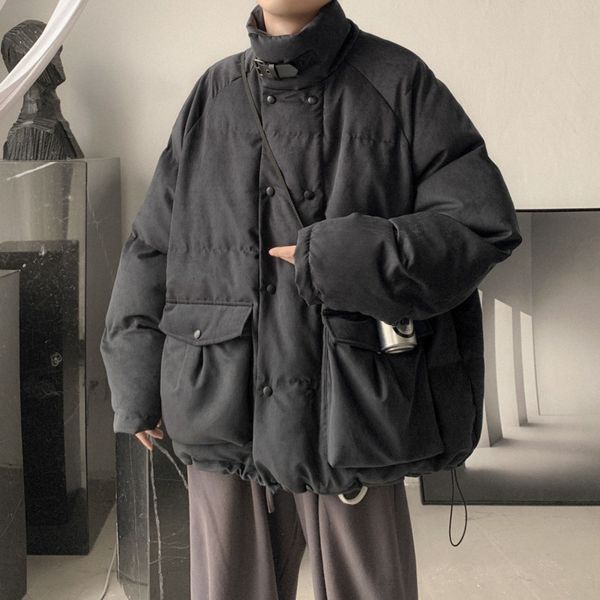 2021 new winter thick jacket men's warm fashion casual stand collar parka streetwear short coat men clothes m- 03of, Black
2021 new winter thick jacket men's warm fashion casual stand collar parka streetwear short coat men clothes m- 03of, Black