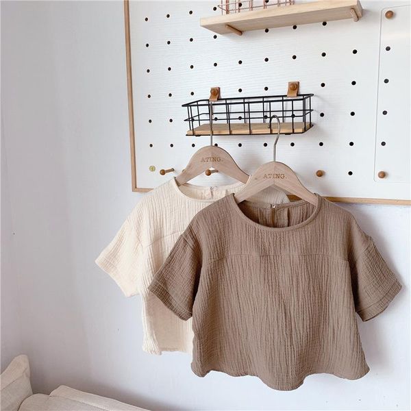 shirts 2021 summer korean style pure color kids loose half sleeve baby girls breathable soft toddlers children blouses, White;black
shirts 2021 summer korean style pure color kids loose half sleeve baby girls breathable soft toddlers children blouses, White;black