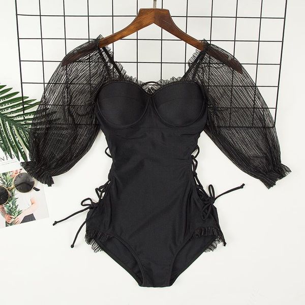 women summer black swimming suit push up vintage beach wear lace bandage monokini 2021 mujer bathing suit
women summer black swimming suit push up vintage beach wear lace bandage monokini 2021 mujer bathing suit