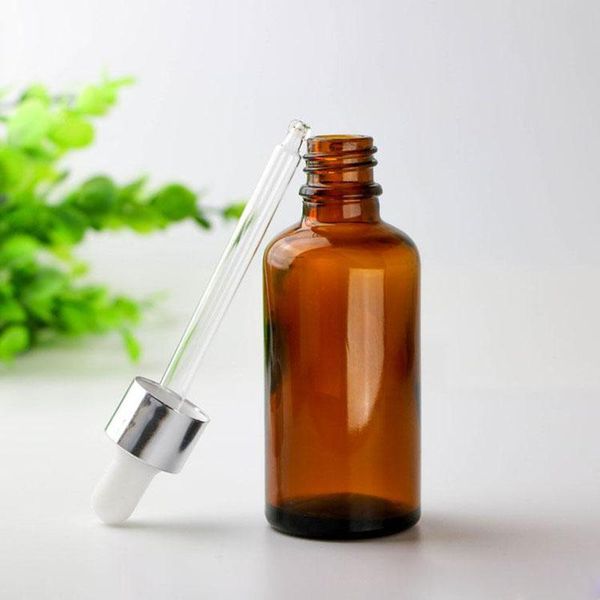 storage bottles & jars amber glass cosmetics bottle 50ml essential oil pipette container with gold silver black aluminum cap dropper
storage bottles & jars amber glass cosmetics bottle 50ml essential oil pipette container with gold silver black aluminum cap dropper