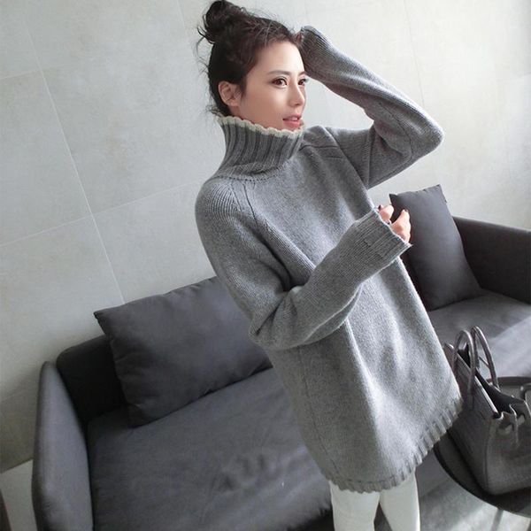 Women's Sweaters Long Knitted Pullover Sueter Mujer Invierno Ladies Plus Size 2021 Fall Winter Thick Turtleneck Cashmere Women Sweater Dress, White;black
Women's Sweaters Long Knitted Pullover Sueter Mujer Invierno Ladies Plus Size 2021 Fall Winter Thick Turtleneck Cashmere Women Sweater Dress, White;black